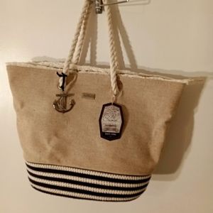 Sun and Sand Canvas tote